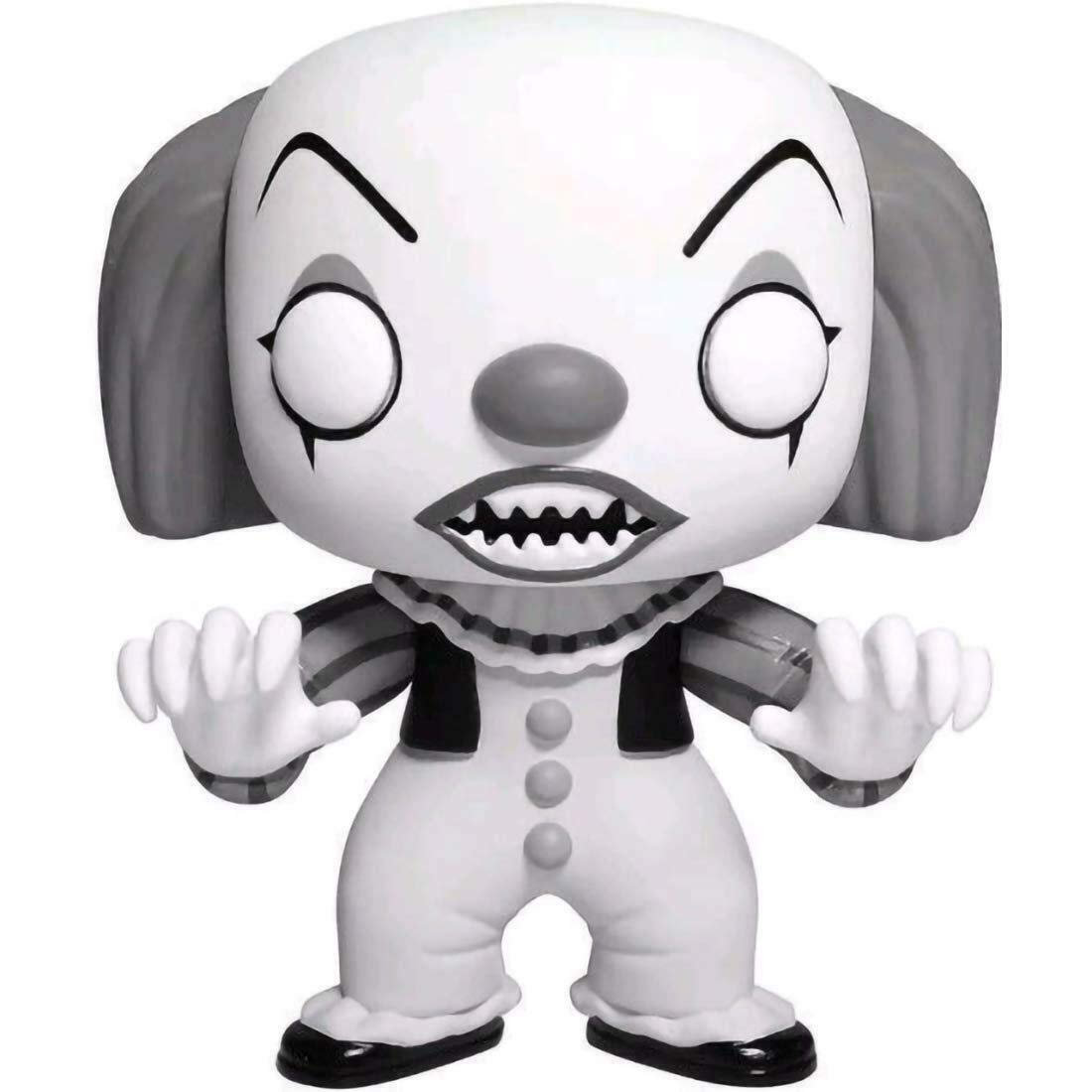 Funko- It Classic-Pennywise Exclusive (Black & White) Other License Figurine, Multi-Colour, 35158