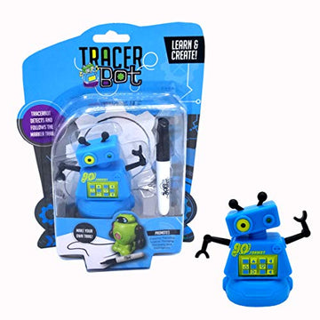 Tracerbot – Mini Inductive Robot That Follows The Black Line You Draw. Fun, Educational, And Interactive Stem Toy With Limitless Ways To Play! Promotes Logic And Creativity Training.