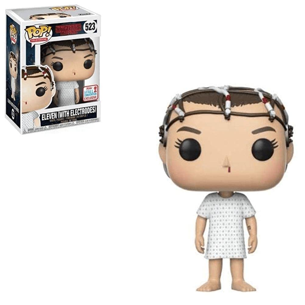 Funko Pop Television Stranger Things Eleven with Electrodes 523 NYCC Exclusive - Small Multicolor Plastic Figure