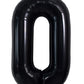 Toniful 40 Inch Large Black O Letter Balloons Jumbo Helium Balloons,Foil Mylar Big Alphabet Balloons For Birthday Party Annivers