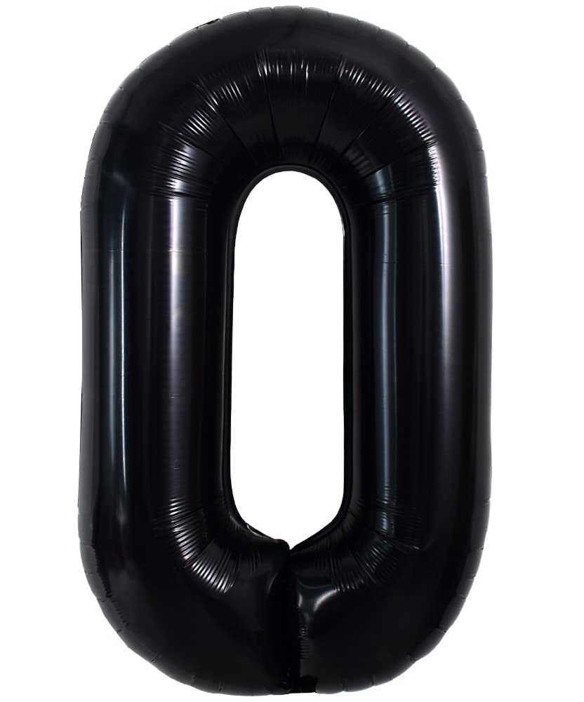 Toniful 40 Inch Large Black O Letter Balloons Jumbo Helium Balloons,Foil Mylar Big Alphabet Balloons For Birthday Party Annivers