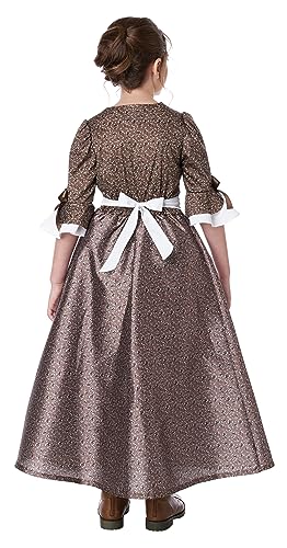California Costumes, American Colonial Dress, Child, Brown/White, Small