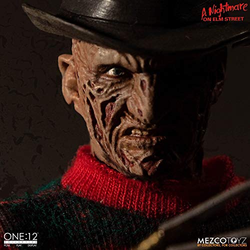 Mezco One: 12 Collective: A Nightmare On Elm Street: Freddy Krueger Action Figure, Multicolor