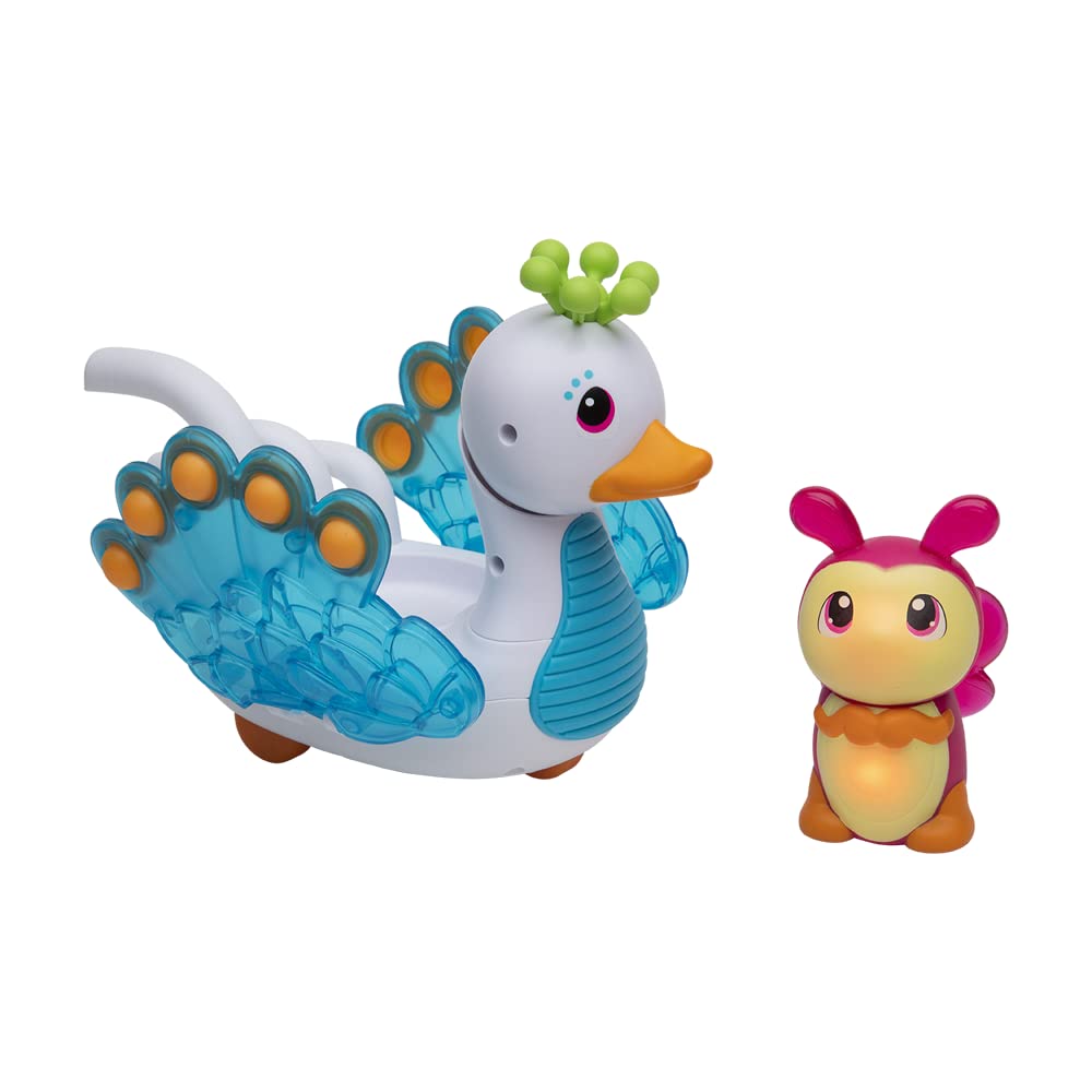 Playskool Glo Friends Hugbug & Harmony Pop Swan Vehicle - Glowing Bug Toy for Ages 2+ - Multi Color - Model 1980