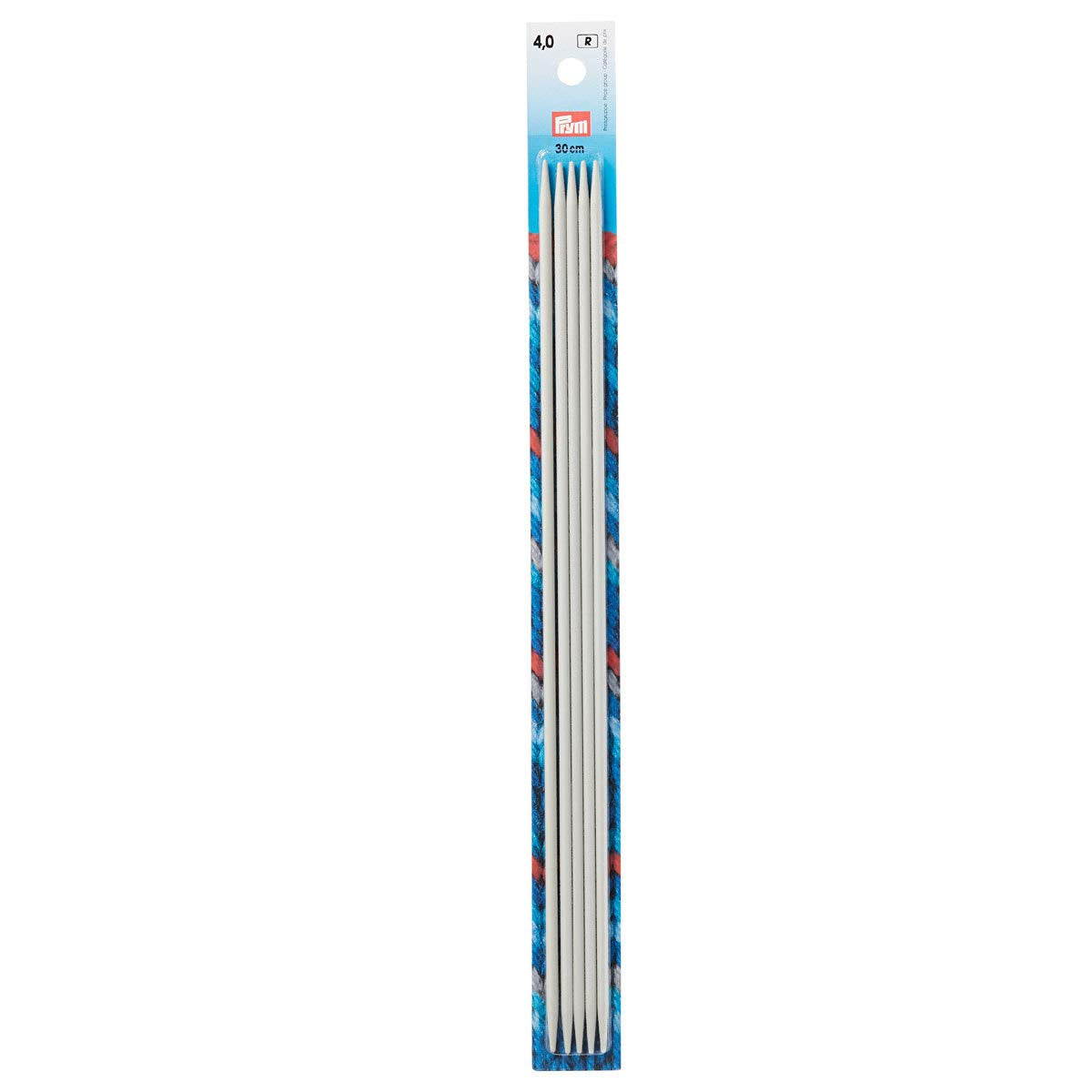 Prym INOX Strumpf- und Handschuhstricknadeln 15cm - 30cm, 4,0/30cm