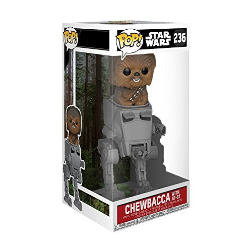 Funko POP! Deluxe Star Wars Chewbacca in AT-ST Collectible Toy Model 27023 - Resin