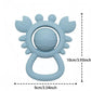 Baby Teething Toys Baby Rattle Toys Food Grade Silicone Rattles and Teethers for Newborn Soft Infants Toddlers Crab Shake Rattle