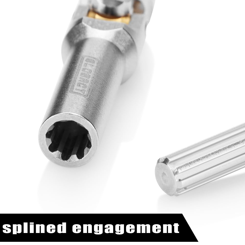 Epinon Rc Drive Shaft Stainless Steel Driveshaft For 1/10 Rc Crawler Car Trx4 Axial Scx10 Upgrade Parts(121-180Mm)