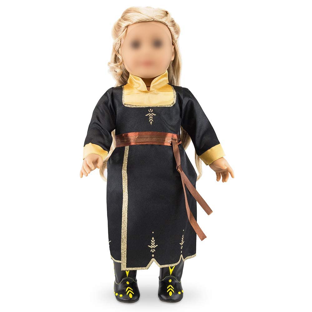 Oct17 Fits Compatible With American Girl 18' Princess Costume 18 Inch Doll Clothes Outfit Set Costume Purple