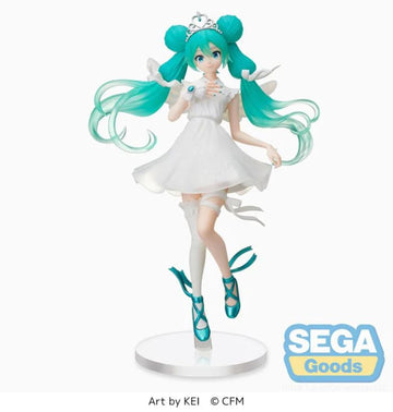 Sega - Hatsune Miku Series Spm Statue - Hatsune Miku 15Th Anniversary Kei Ver., Black