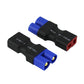 rflaueo 4pcs T-Plug Style to EC3 Male Female RC Connector Adapter(E07-4)