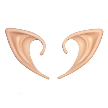Secaden Cosplay Fairy Pixie Elf Ears Soft Pointed Ears Tips Anime Party Dress Up Costume Accessories (Short Style)