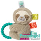 Taggies Sensory Stuffed Animal Soft Rattle with Teether Ring  Molasses Sloth