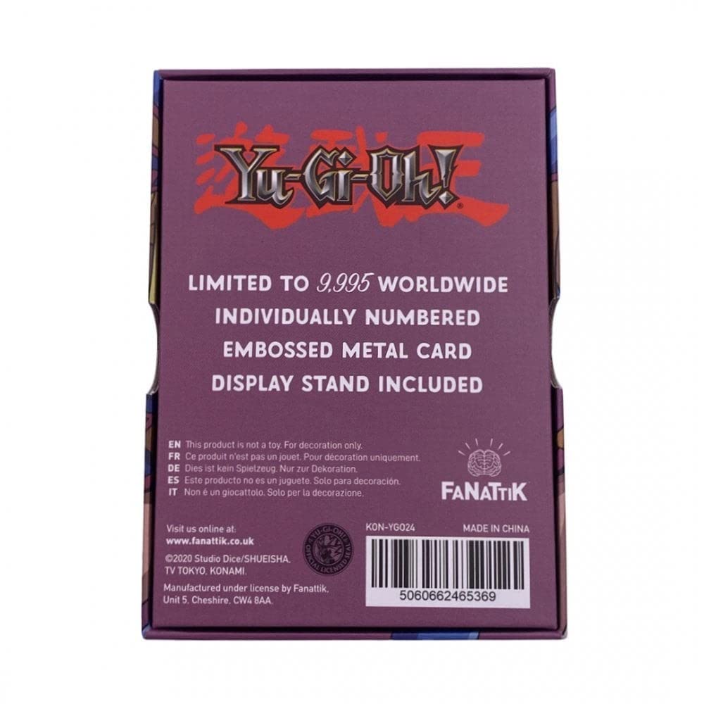 Fanattik 175756 Yu-Gi-Oh Limited Edition Metal God Card The Dark Magician Girl, Multi