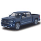 Motormax 2018 Chevrolet Silverado LTZ Pickup Truck Diecast Model Car 8" Blue Metallic 100 Years Anniversary Model 79353BL