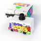 Candylab Toys CANDYCAR Wooden Food Truck Collection - Graffiti Black  enhanced Handcrafted Beech Wood Toy Car