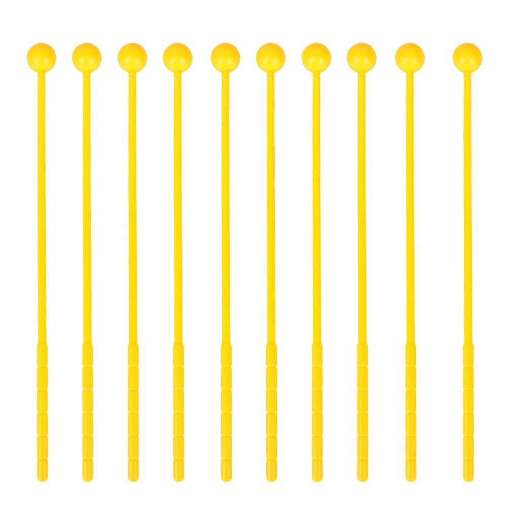 Excluzo 12Pcs Plastic Drum Stick Kids Percussion Sticks Mallet Rod Pounding Hammering Beating Gavel Musical Instrument Teaching 