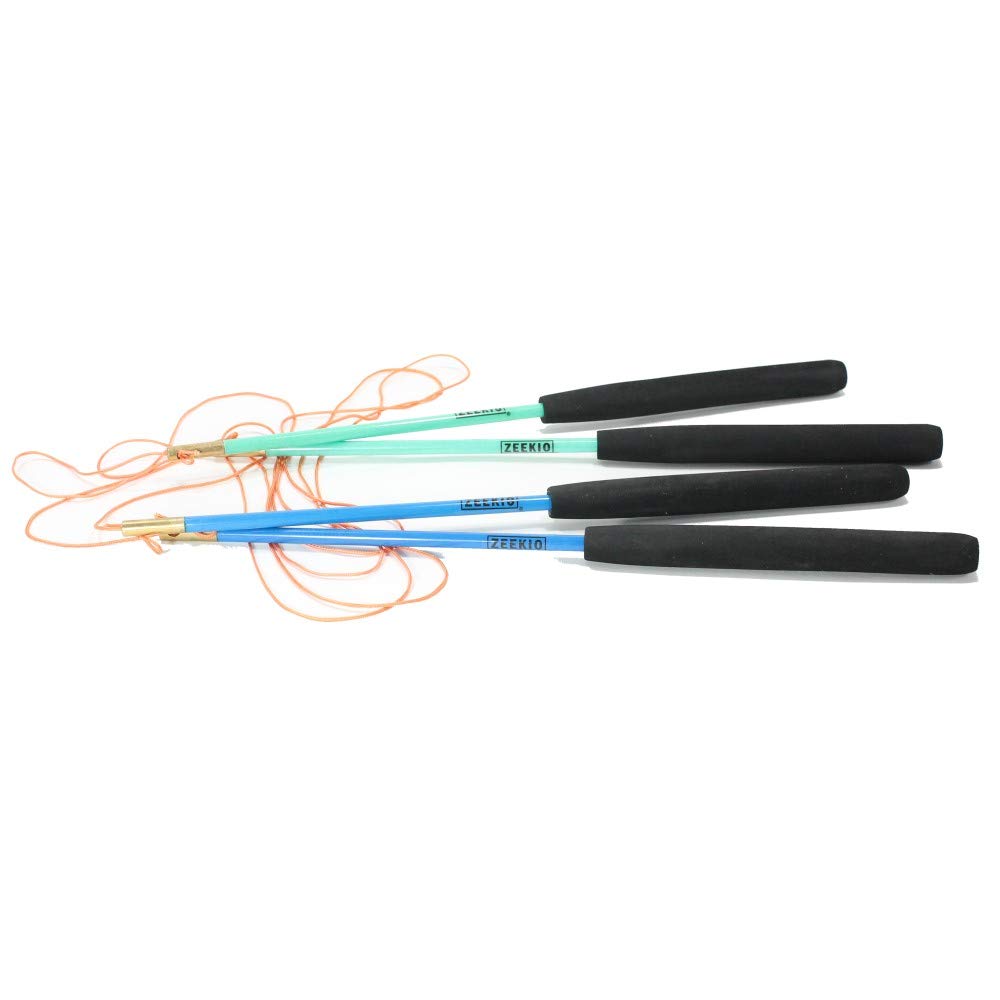 Zeekio Fiberglass Diabolo Sticks (Blue)