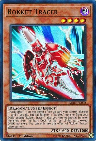 Yu-Gi-Oh! - Rokket Tracer - Sdrr-En002 - Super Rare - 1St Edition - Structure Deck: Rokket Revolt