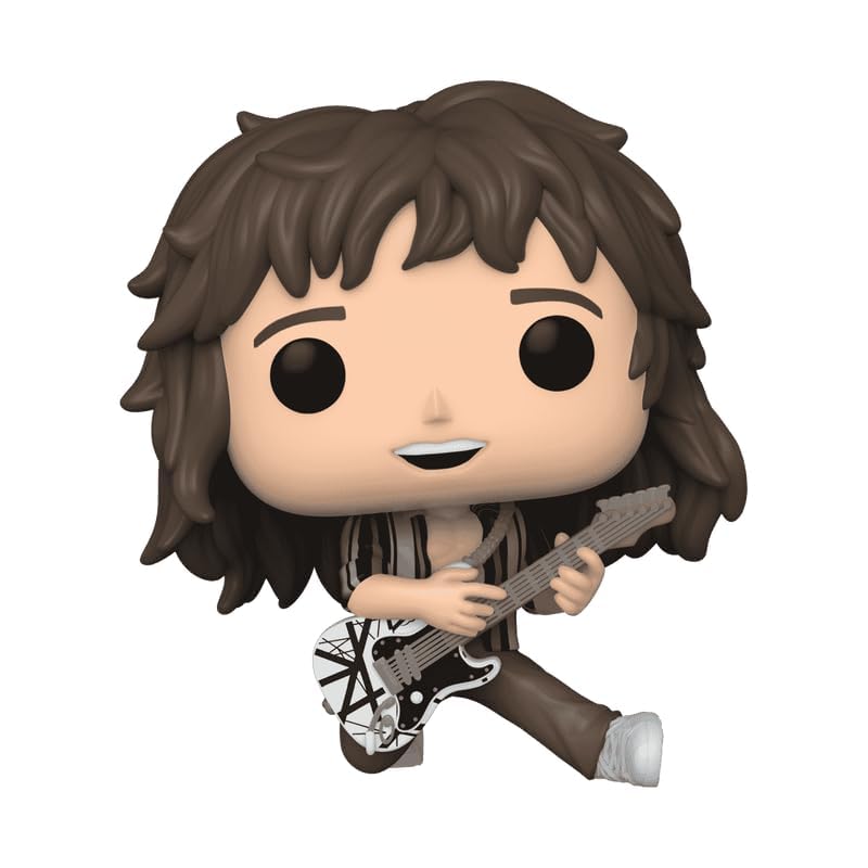 Funko Pop! Rocks Eddie Van Halen with Guitar Exclusive - Black Plastic Model 74292