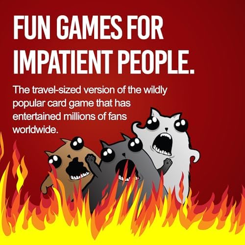 Exploding Kittens Why are You Like This? Date Night Game Edition Compact Travel-Sized Party Card Game for mature-themeds  Teens  and Families - 2 Player  15-Minute Gameplay - Ages 14+