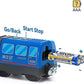 Battery Operated Wooden Train Track Set Toy High Speed For Toddlers 3 4 5 Years Old Boys Kids Magnetic Couplings City Vehicle With Figures