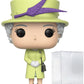 Pop The Royal Family - Queen Elizabeth Ii (Green Outfit) Funko Vinyl Figure (Bundled With Patible Box Protector Case) Multicolored 3.75 Inches