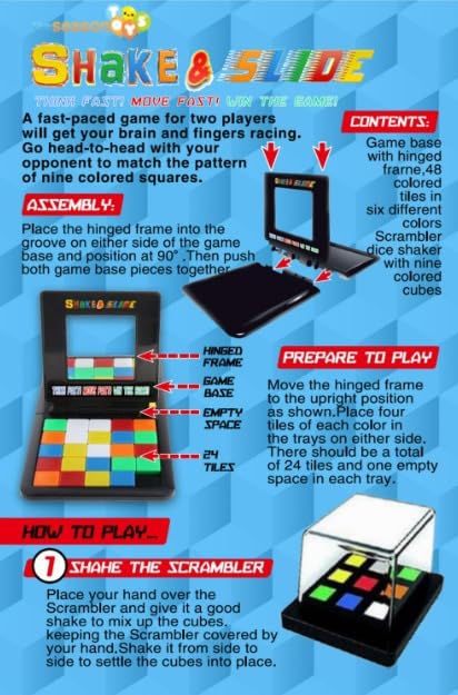 The Season Toys Shake & Slide Block Game Shape Matching Intelligence Board Game For Family Game Nights