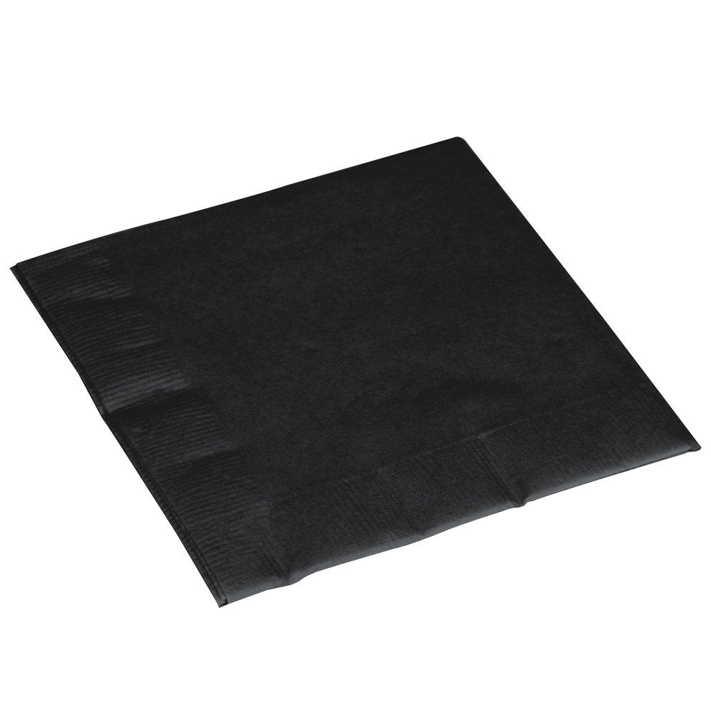 Premium Jet Black 3-Ply Luncheon Napkins - 6.5' X 6.5' (Pack Of 20) - Elegant Design & Disposable Napkins, Durable & Soft Material - Perfect For Parties, Events & Everyday Use