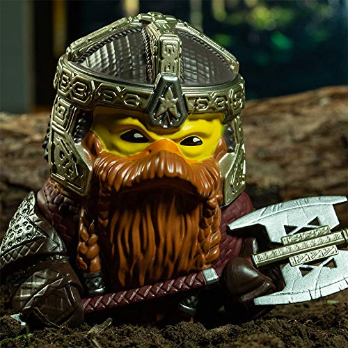 TUBBZ Lord of The Rings Gimli Rubber Duck Figurine - 9cm PVC Collectible, Unique Limited Edition Gift