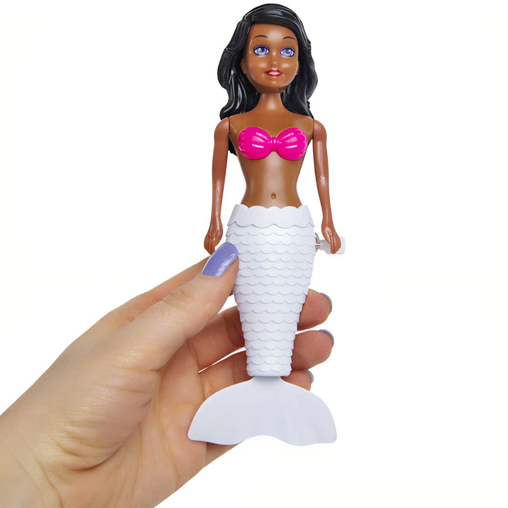 Liberty Imports Mermaid Bath Toys - Wind Up Floating Toys, 6 Pack, Multicolored, Small, Plastic for Toddlers & Kids