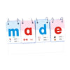 CALANDIS Word Spelling Games Baby Phonics Alphabet Flashcards for Kids Gifts Children 42cmx23cm | Other Educational Toys | Educa