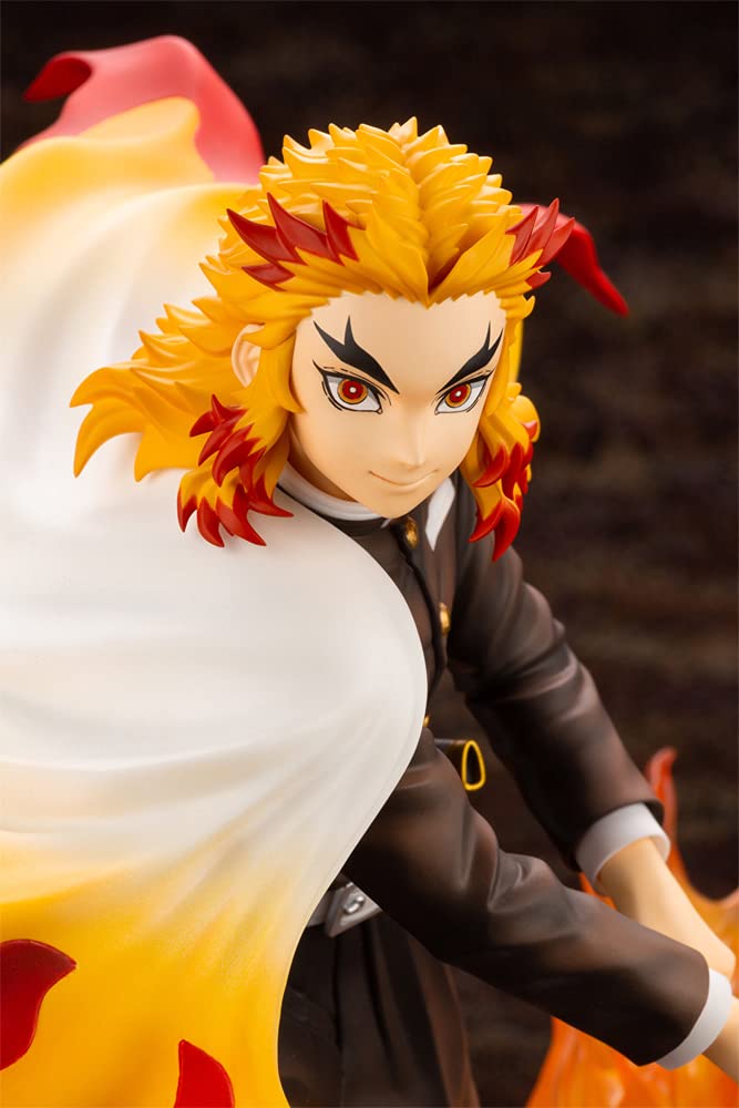 Kotobukiya Demon Slayer: Kimetsu no Yaiba: Kyojuro Rengoku ArtFX J Statue  Multicolor