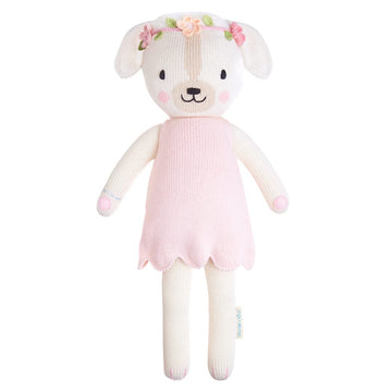 Cuddle + Kind Charlotte The Dog Little 13'' Hand-Knit Doll - 1 Doll = 10 Meals, Fair Trade, Heirloom Quality, Handcrafted In Per
