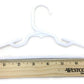 24 White Plastic Hangers(2 Dozen) Fits 18 Inch Dolls Clothes 18' Doll Clothing
