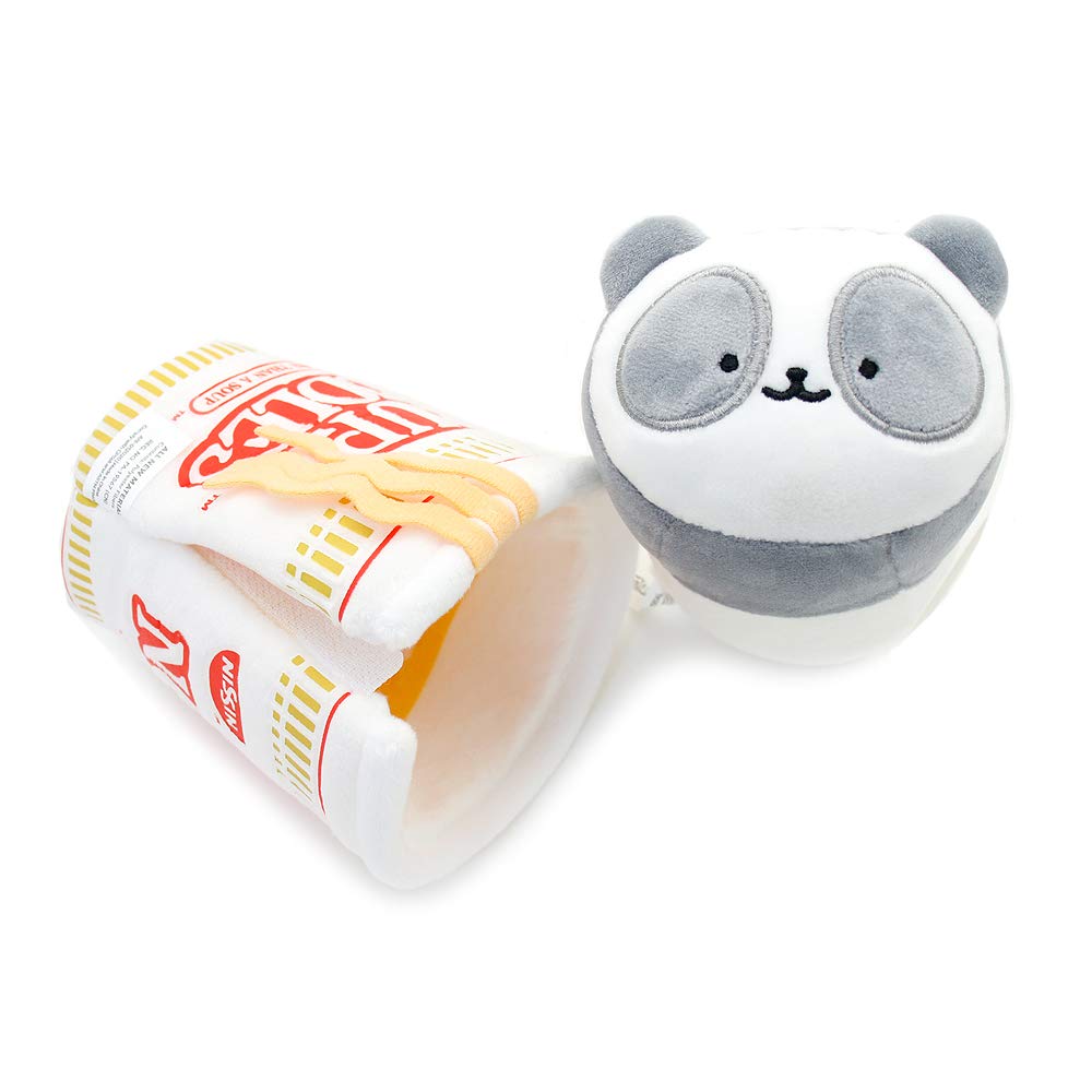 Anirollz Stuffed Animal Plush Toy - Official Nissin Cup Noodle Roll Blanket Outfitz Doll |Soft, Squishy, Warm, Cute, Comfort, Safe| Pillow With Panda - Birthday Decorations Gift 6' Pandaroll