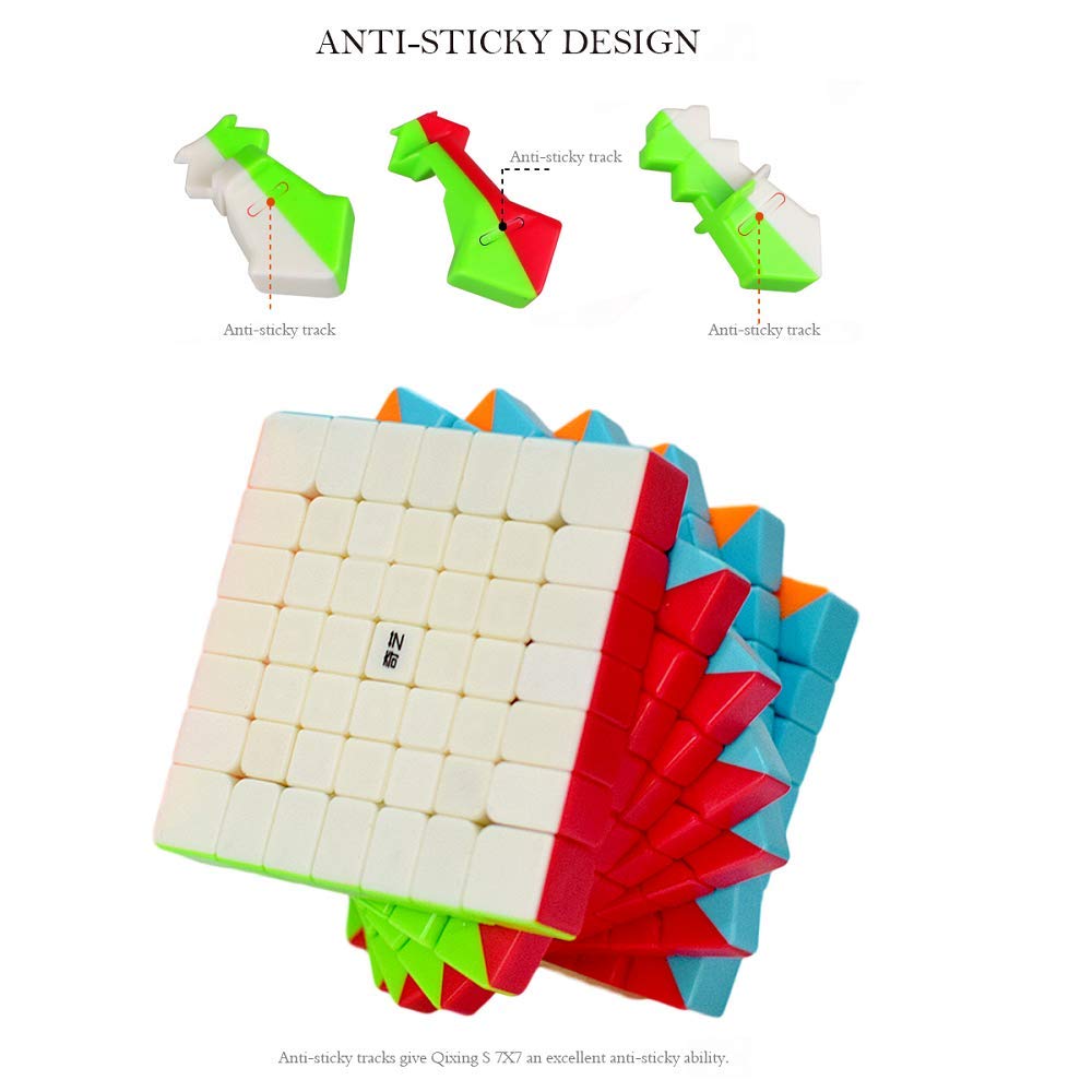 Bestcube 7X7 Cube Stickerless Qixing 7X7X7 Speed Cube Puzzle Gifts Toys(67Mm)