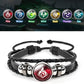 Genshin Impact Bracelet, Anime Luminous Bracelet for Teenager, Fortunate Wristband with 7 pcs Elements Replacement - Fire, Ice,