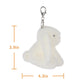 Apricot Lamb Cute Toys Plush Cream Bunny Rabbit Stuffed Animal Soft Keychain For Kids Bag, Purse, Backpack, Handbag (6 Inches)