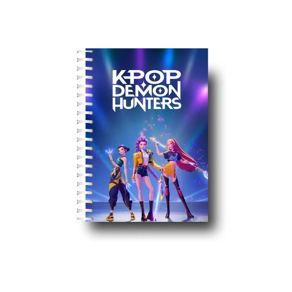 Craft Maniacs Kpop Demon Hunter Best Performance A5 Ruled Printed 160 Pages Notebook