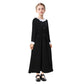 Vikidoky Kids Girl Harriet Tubman Dress Costume Ruffled Doll Collars Black Slave Button Outfit Halloween Cosplay Suit (120)