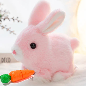 Bunny - My Realistic Bunny Toy,Bunny Realistic Bunny,Easter Basket Stuffer Realistic Bunny Toy,Jumping, Twitching, and Shaking E