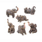 Small Elephant Collectible Figurine, Set Of 6