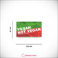 Vegan Not Vegan Game - Guess The Vegan Products Fun Flash Card Game - Fun Yes Or No Guessing Game - Suitable For Family, Kids, Teenagers & Adults