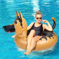 Silph PLC Funny Dog Pool Float, Inflatable Raft for Adults, Universal Size, Yellow, Model BHD-FOT-02