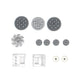Konhaovf 117Pcs Gear And Axle Set For Technic Parts Compatible With Mainstream Technic Parts, Diy Gears Assortment Pack(Gear Rac