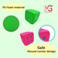 Macro Giant 6 Inch Soft Foam Jumbo Big Playing Dice, Set of 4,Neon Color, Math Teaching, Teaching Aids, Board Games, Kid Toy