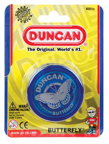 Duncan Toys Butterfly Yo-Yo, Beginner Yo-Yo With String, Steel Axle And Plastic Body, Mystery Color