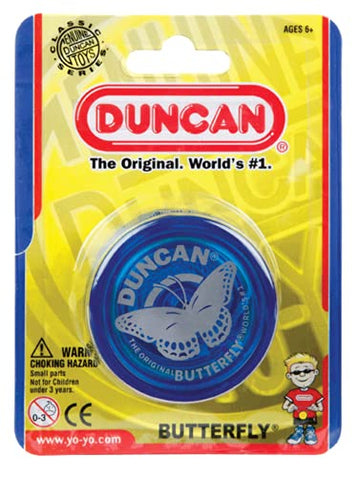 Duncan Toys Butterfly Yo-Yo, Beginner Yo-Yo With String, Steel Axle And Plastic Body, Mystery Color