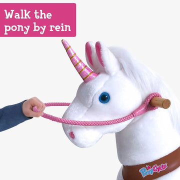 Ponycycle Ride On Horse Riding Unicorn Pink Reins Size 5 For Model U, Size 4 For Model X